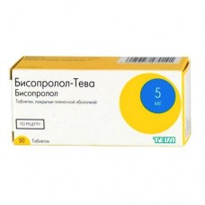 Бисопролол-тева 5 мг 50 табл Бисопролол-тева 5 мг 50 табл