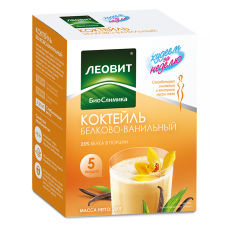 Худеем за неделю коктейль белково-ванильный 5 пакетиков Худеем за неделю коктейль белково-ванильный 5 пакетиков
