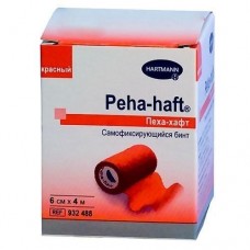 Бинт peha-haft 4 м * 6 см красный самофиксирующийся Бинт peha-haft 4 м * 6 см красный самофиксирующийся