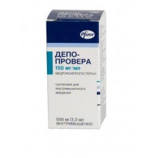 Депо-провера суспензия для внутримышечного введения 150 мг/мл 3,3 мл 1 фл Депо-провера суспензия для внутримышечного введения 150 мг/мл 3,3 мл 1 фл