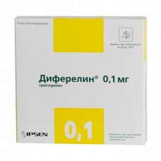 Диферелин лиофилизат п/к 0,1 мг 7 амп с растворителем Диферелин лиофилизат п/к 0,1 мг 7 амп с растворителем