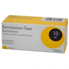 Бисопролол-тева 10 мг 50 табл Бисопролол-тева 10 мг 50 табл