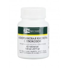 Аскорбиновая кислота с глюкозой 0,1 г 40 табл Аскорбиновая кислота с глюкозой 0,1 г 40 табл