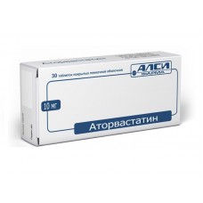 Аторвастатин 10 мг 30 табл Аторвастатин 10 мг 30 табл