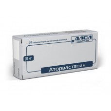 Аторвастатин 20 мг 30 табл Аторвастатин 20 мг 30 табл