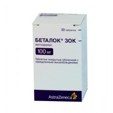 Беталок зок 100 мг 30 табл Беталок зок 100 мг 30 табл