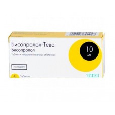 Бисопролол-тева 10 мг 30 табл Бисопролол-тева 10 мг 30 табл