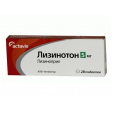 Лизинотон 5 мг 28 таб Лизинотон 5 мг 28 таб