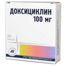 Доксициклин 100 мг 20 капс Доксициклин 100 мг 20 капс