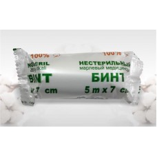 Бинт нестерильный 5 м * 7 см Бинт нестерильный 5 м * 7 см