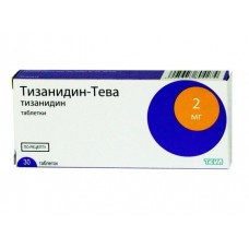 Тизанидин-тева 2 мг 30 табл Тизанидин-тева 2 мг 30 табл