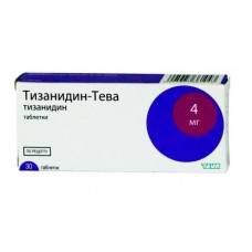Тизанидин-тева 4 мг 30 табл Тизанидин-тева 4 мг 30 табл