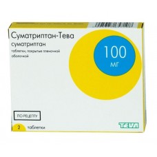 Суматриптан-тева 100 мг 2 табл Суматриптан-тева 100 мг 2 табл