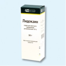 Лидокаин спрей 10% 38г Лидокаин спрей 10% 38г
