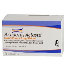 Акласта раствор для инфузий 5 мкг/мл 100 мл 1 флакон Акласта раствор для инфузий 5 мкг/мл 100 мл 1 флакон