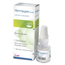Неттацин капли глазные 0,3% 5 мл Неттацин капли глазные 0,3% 5 мл