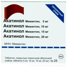 Акатинол мемантин набор 5 мг плюс 10 мг плюс 15 мг плюс 20 мг 28 табл Акатинол мемантин набор 5 мг плюс 10 мг плюс 15 мг плюс 20 мг 28 табл
