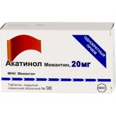 Акатинол мемантин 20 мг 98 табл Акатинол мемантин 20 мг 98 табл