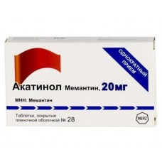 Акатинол мемантин 20 мг 28 табл Акатинол мемантин 20 мг 28 табл