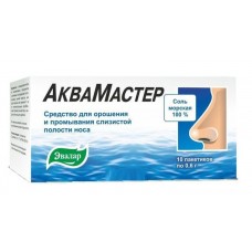 Аквамастер средство для промывания полости носа 0,6 г 10 пак Аквамастер средство для промывания полости носа 0,6 г 10 пак