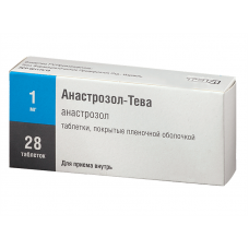 Анастрозол-тева 1 мг 28 табл Анастрозол-тева 1 мг 28 табл