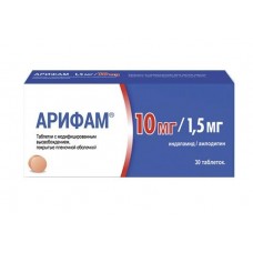 Арифам 10 мг плюс 1,5 мг 30 табл Арифам 10 мг плюс 1,5 мг 30 табл