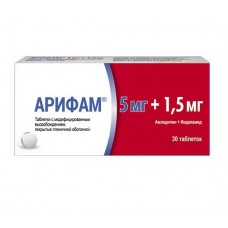 Арифам 5 мг плюс 1,5 мг 30 табл Арифам 5 мг плюс 1,5 мг 30 табл