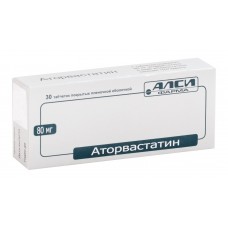 Аторвастатин 80 мг 30 табл Аторвастатин 80 мг 30 табл