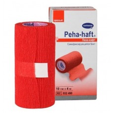 Бинт peha-haft 4 м * 10 см красный самофиксирующийся Бинт peha-haft 4 м * 10 см красный самофиксирующийся