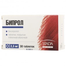 Бипрол 2,5 мг 30 табл Бипрол 2,5 мг 30 табл