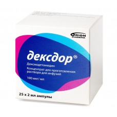 Дексдор концентрат для приготовления раствора для инфузий 100 мкг/мл 2 мл 25 мл Дексдор концентрат для приготовления раствора для инфузий 100 мкг/мл 2 мл 25 мл