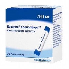 Депакин хроносфера гранулы 750 мг 30 пакет