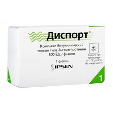 Диспорт лиофилизат для приготовления раствора для инъекций 500 ед 1 фл Диспорт лиофилизат для приготовления раствора для инъекций 500 ед 1 фл