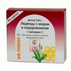 Доктор тайсс леденцы мед и подорожник с витамином с 50 г Доктор тайсс леденцы мед и подорожник с витамином с 50 г