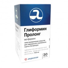 Глиформин пролонг 750 мг 30 табл Глиформин пролонг 750 мг 30 табл