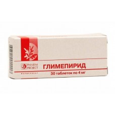 Глимепирид 4 мг 30 табл Глимепирид 4 мг 30 табл