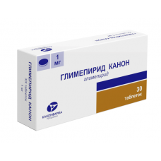 Глимепирид канон 1 мг 30 табл Глимепирид канон 1 мг 30 табл
