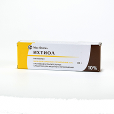 Ихтиоловая мазь 10% 30 г туба Ихтиоловая мазь 10% 30 г туба