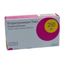 Кларитромицин-тева 250 мг 14 табл Кларитромицин-тева 250 мг 14 табл