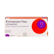 Клопидогрел-тева 75 мг 14 табл Клопидогрел-тева 75 мг 14 табл