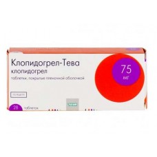 Клопидогрел-тева 75 мг 28 табл Клопидогрел-тева 75 мг 28 табл