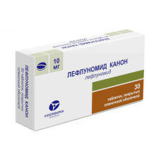 Лефлуномид канон 10 мг 30 табл Лефлуномид канон 10 мг 30 табл