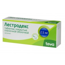 Лестродекс 2,5 мг 30 табл Лестродекс 2,5 мг 30 табл