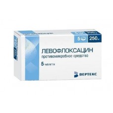 Левофлоксацин-вертекс 250 мг 5 табл Левофлоксацин-вертекс 250 мг 5 табл