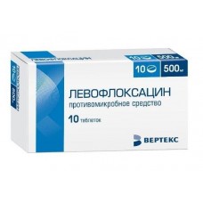 Левофлоксацин-вертекс 500 мг 10 табл Левофлоксацин-вертекс 500 мг 10 табл