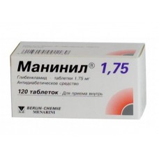 Манинил 1,75 мг 120 табл Манинил 1,75 мг 120 табл