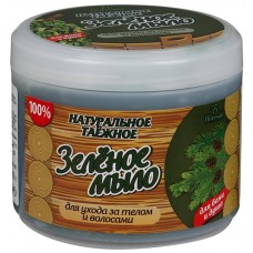 Мыло натуральное зеленое для тела и волос 450 г Мыло натуральное зеленое для тела и волос 450 г