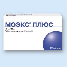 Моэкс плюс 15 мг плюс 25 мг 30 табл