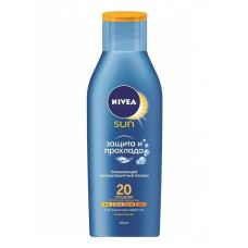 Нивея сан лосьон солнцезащитный защита и прохлада spf20 200 мл Нивея сан лосьон солнцезащитный защита и прохлада spf20 200 мл