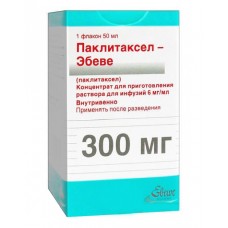 Паклитаксел-эбеве концентрат для инфузий 6 мг/мл 50 мл 1 фл Паклитаксел-эбеве концентрат для инфузий 6 мг/мл 50 мл 1 фл